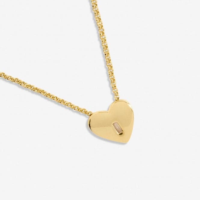 Gem Glow Heart Zirconia Gold Plated 46cm Adjustable Necklace 7175Joma Jewellery7175