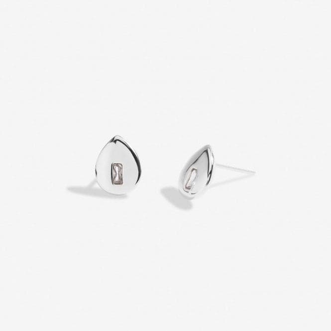 Gem Glow Teardrop Zirconia Silver Plated Stud Earrings 7174Joma Jewellery7174