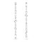 Gema Drop Asymmetric Design Long White Rhodium Plated Earrings 5639328Swarovski5639328