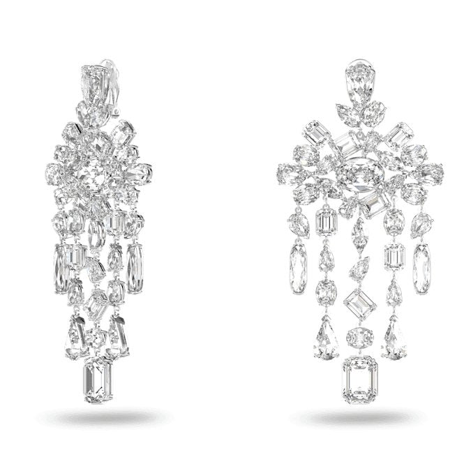 Gema Drop Chandelier White Rhodium Plated Earrings 5639329Swarovski5639329