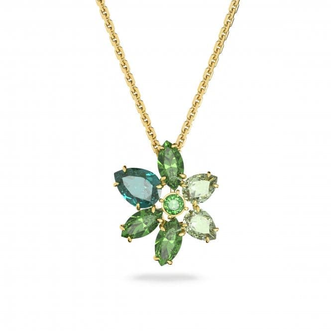 Gema Gold - Tone Plated Green Flower Pendant 5658399Swarovski5658399