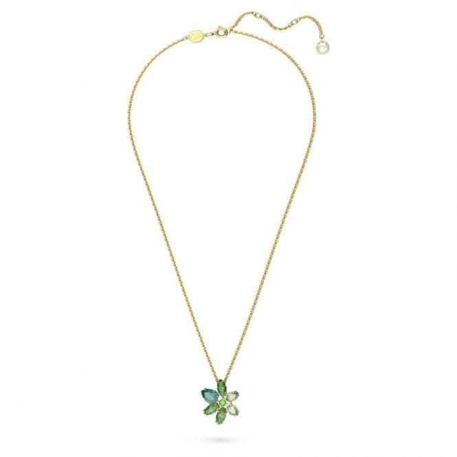 Gema Gold - Tone Plated Green Flower Pendant 5658399Swarovski5658399