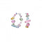 Gema Hoop Precision Cut Crystals Rhodium Plated Earrings 5613737Swarovski5613737
