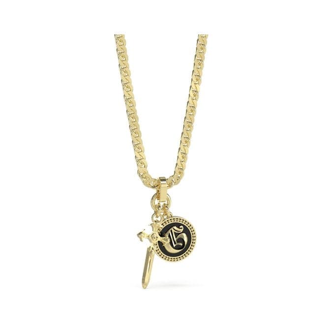 Gents 26" G Coin & Dagger Necklace UMN04023YGBKGuess JewelleryUMN04023YGBK