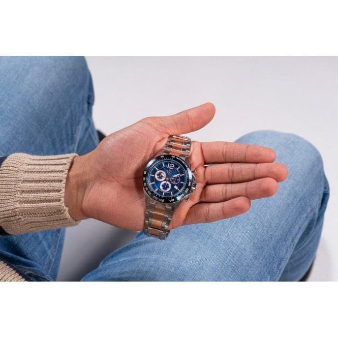 Gents Audacious Silver Blue Watch Z07004G7MFGc WatchesZ07004G7MF