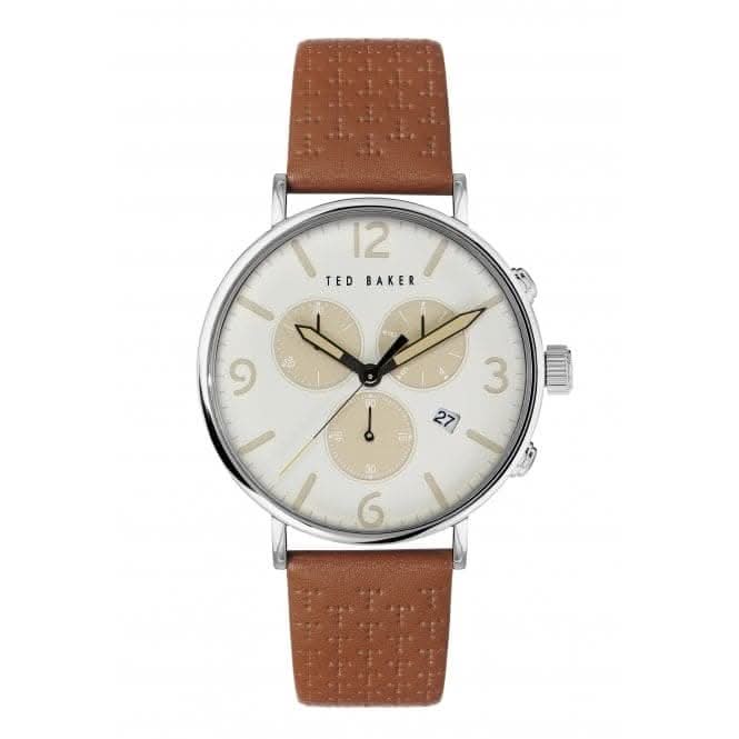 Gents Barnett Backlight Leather Tan Watch BKPBAS202Ted Baker WatchesBKPBAS202UO