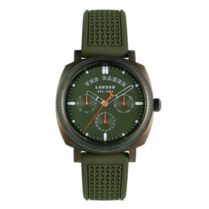 Gents Caine Silicone Green Watch BKPCNS309Ted Baker WatchesBKPCNS309UO