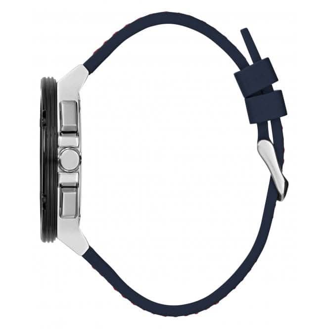 Gents Circuit Silicone Silver Watch GW0487G1Guess WatchesGW0487G1