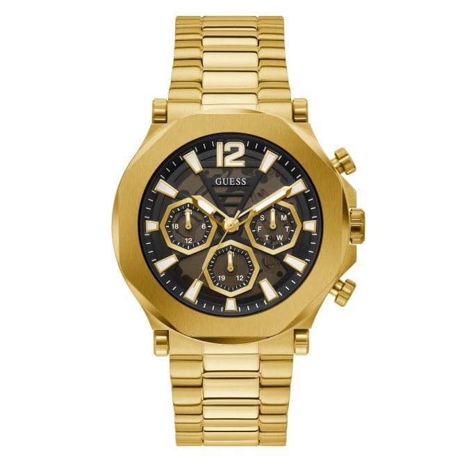 Gents Edge Stainless Steel Gold Watch GW0539G2Guess WatchesGW0539G2