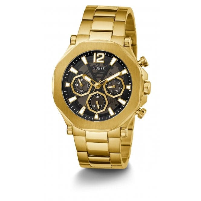 Gents Edge Stainless Steel Gold Watch GW0539G2Guess WatchesGW0539G2