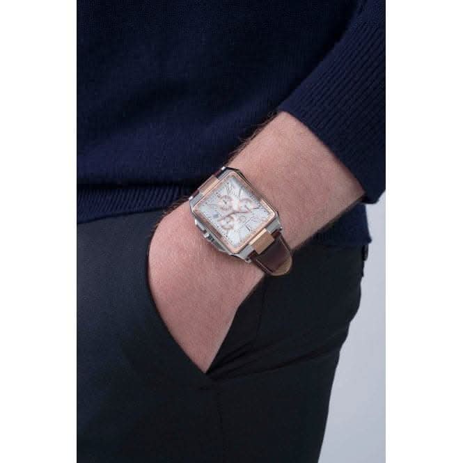 Gents Elite Silver Rose Gold Watch Z06002G1MFGc WatchesZ06002G1MF