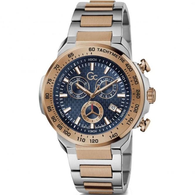 Gents First Class Silver & Rose Gold Watch Z35001G7MFGc WatchesZ35001G7MF