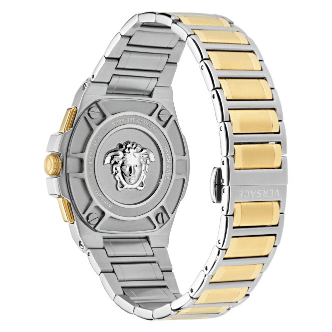 Gents Greca Black Aluminous Watch VE7H00523Versace WatchesVE7H00523