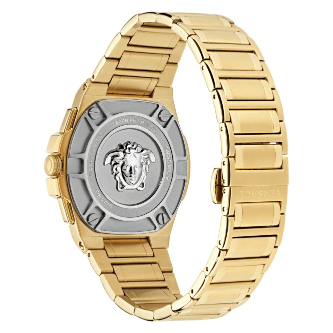 Gents Greca Black Aluminous Watch VE7H00623Versace WatchesVE7H00623