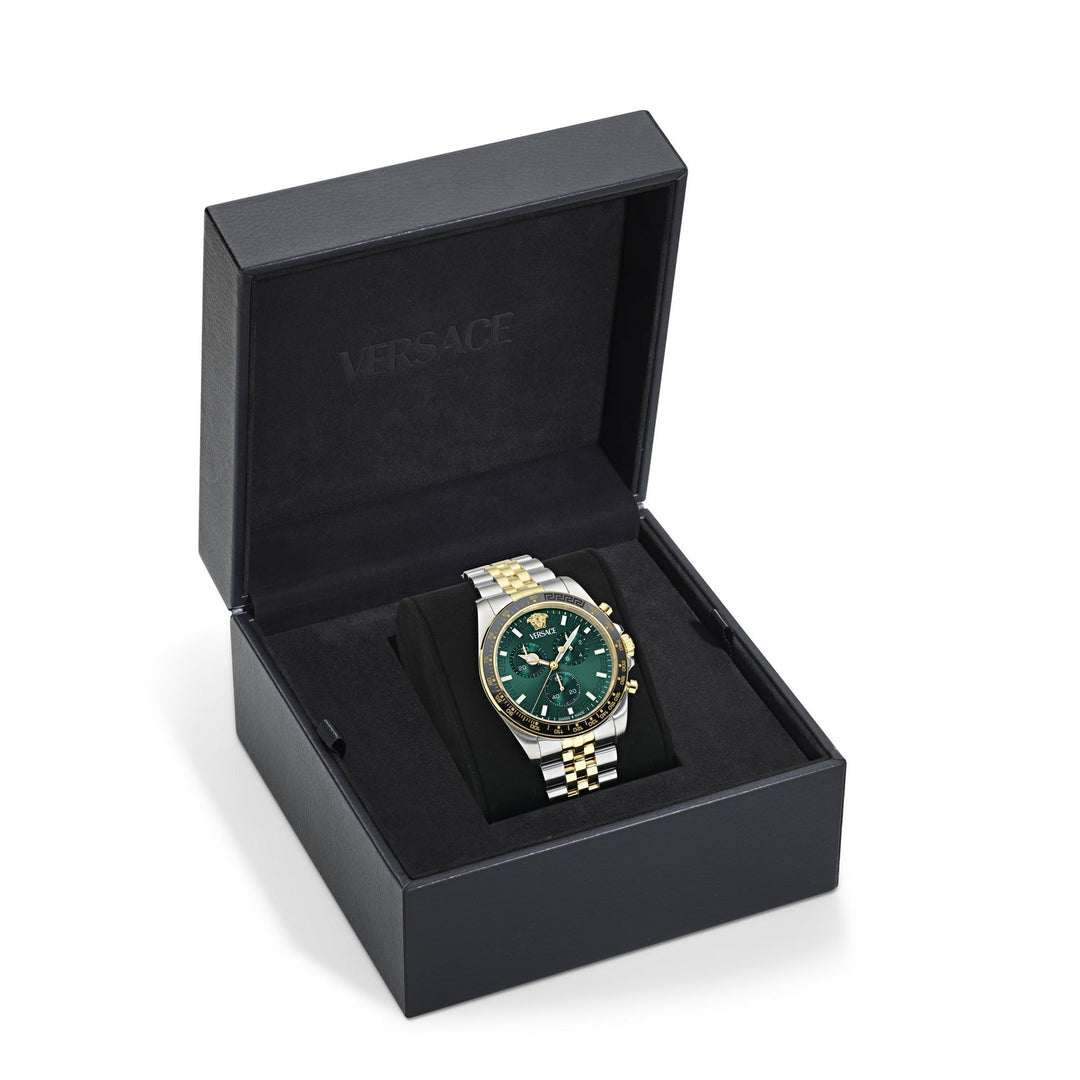 Gents Greca Chr Wave Green Watch VE0H00425Versace WatchesVE0H00425