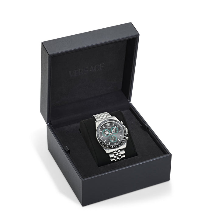 Gents Greca Chr Wave Grey Watch VE0H00325Versace WatchesVE0H00325