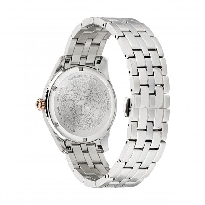 Gents Greca Time Stainless Steel Black Watch VE3K00322Versace WatchesVE3K00322