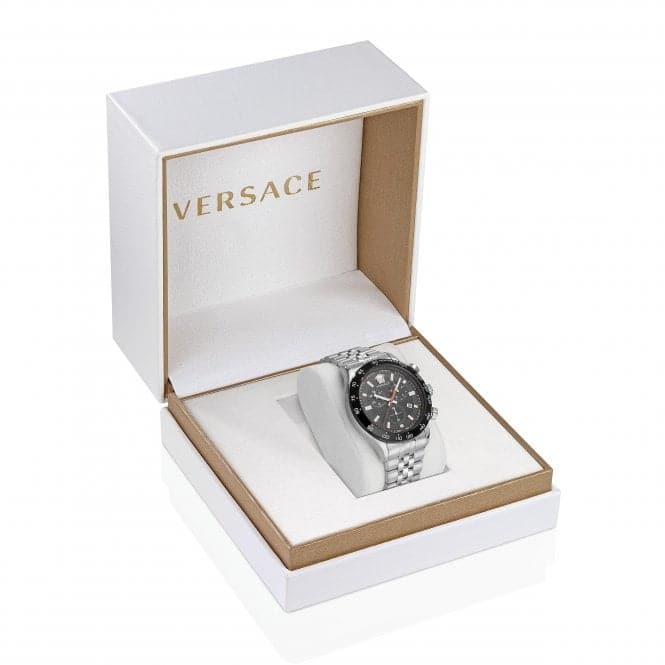 Gents Hellenyium Stainless Steel Black Watch VE2U00322Versace WatchesVE2U00322