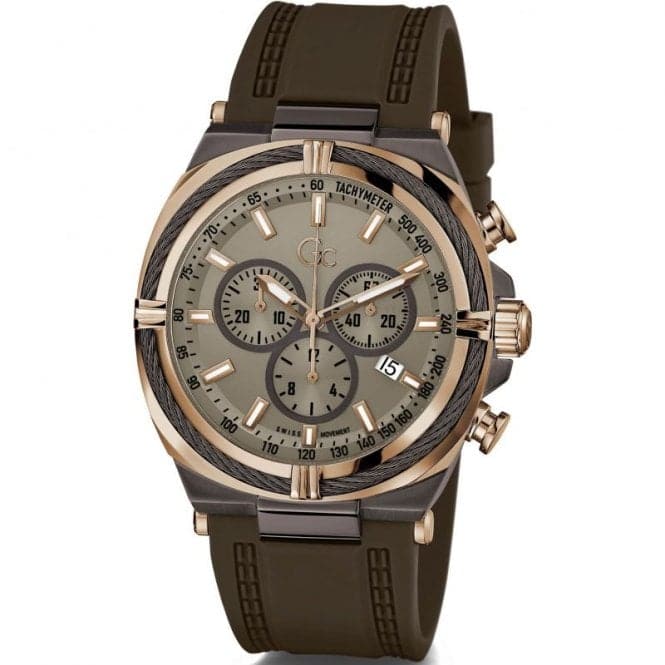 Gents IronClass Brown & Rose Gold Watch Z32004G1MFGc WatchesZ32004G1MF