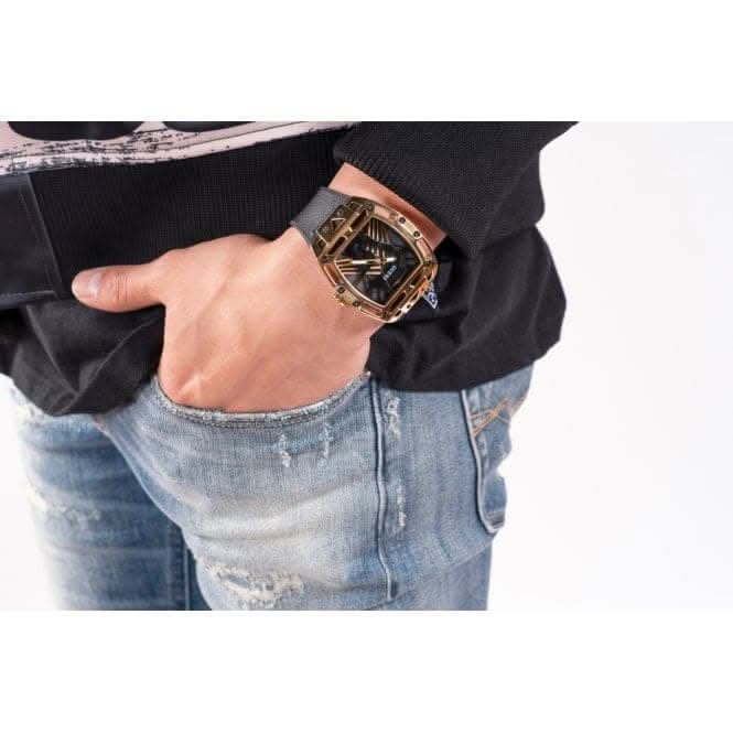 Gents Legend Genuine leather Silicone Gold Tone Watch GW0500G1Guess WatchesGW0500G1