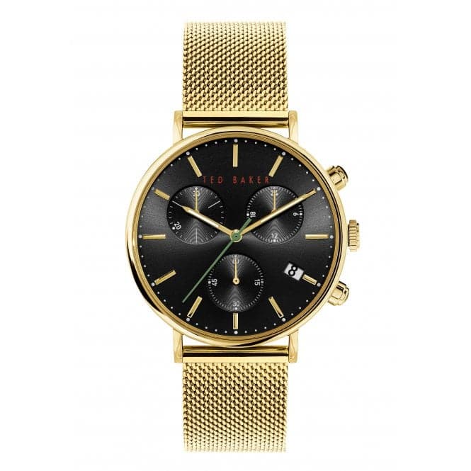 Gents Mimosaa Chrono Black Steel Watch BKPMMS118Ted Baker WatchesBKPMMS118UO