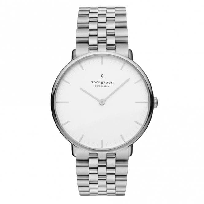 Gents Native Link Silver 40mm Watch NR40SI5LSIXX
