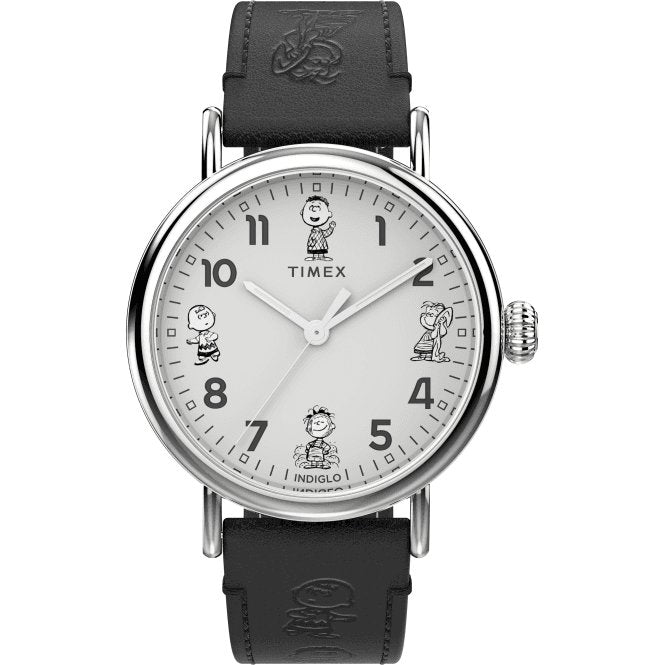 Gents Peanuts Waterbury Standard Silver - Tone Watch TW2W45900Timex WatchesTW2W45900