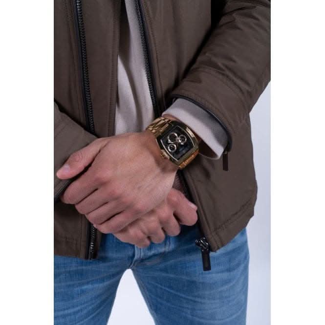 Gents Phoenix Stainless Steel Gold Tone Watch GW0456G1Guess WatchesGW0456G1