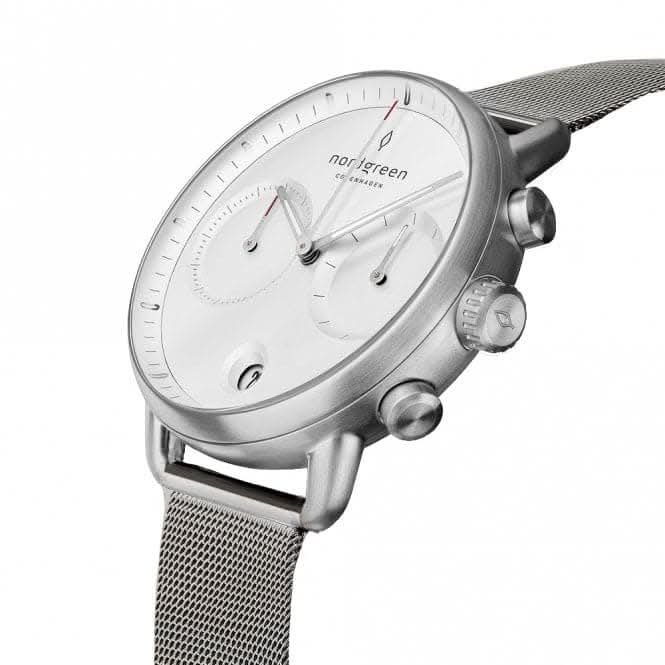 Gents Pioneer Mesh Silver 42mm Watch PI42SIMESIXXNordgreenPI42SIMESIXX