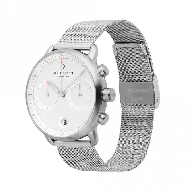 Gents Pioneer Mesh Silver 42mm Watch PI42SIMESIXX