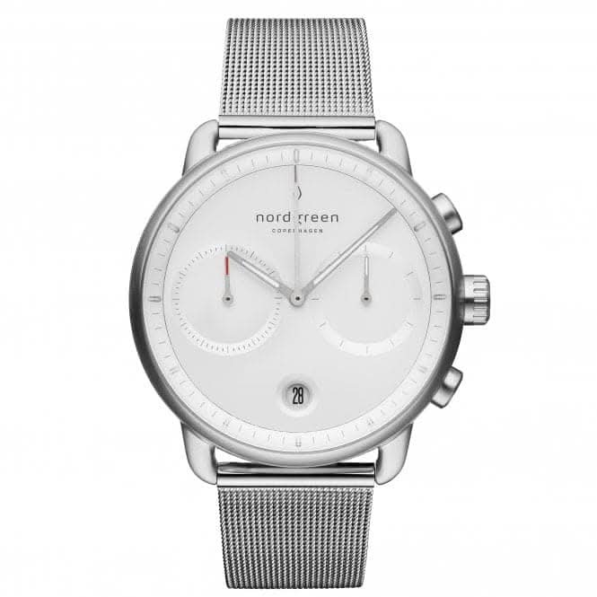 Gents Pioneer Mesh Silver 42mm Watch PI42SIMESIXX