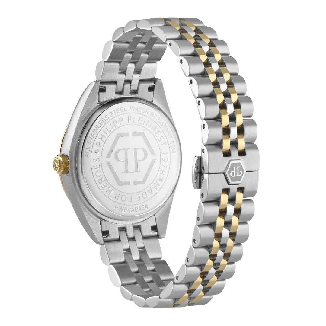 Gents Rock Couture Date Superlative Silver Gold Watch PWPVA0424Philipp PleinPWPVA0424