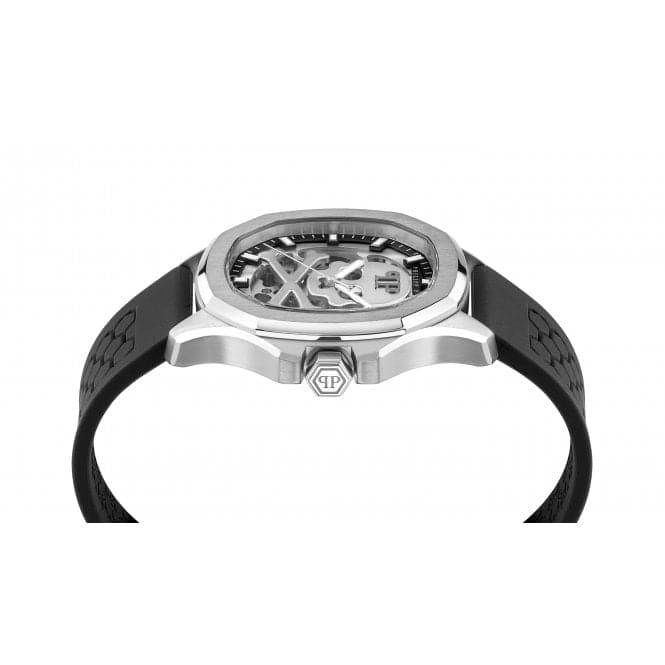 Gents Skeleton Spectre Silver Watch PWRAA0123Philipp PleinPWRAA0123