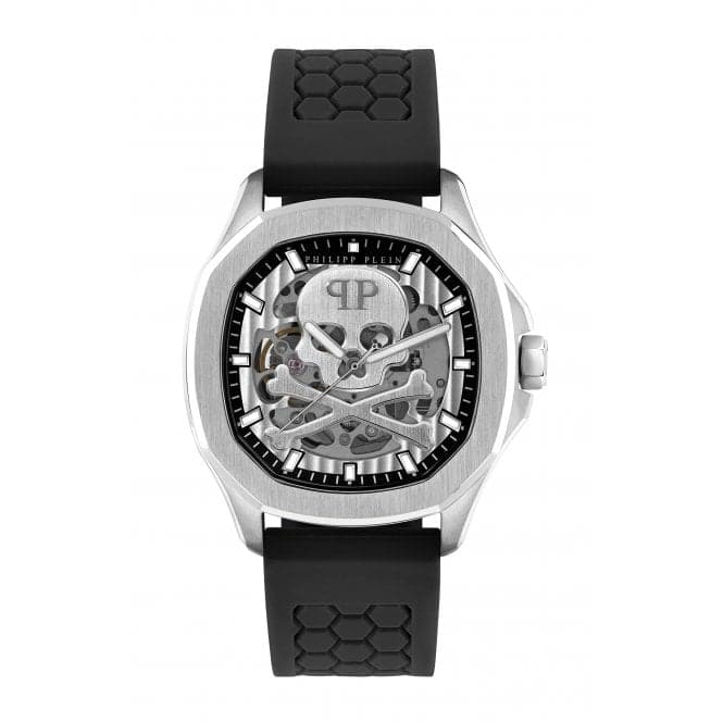 Gents Skeleton Spectre Silver Watch PWRAA0123Philipp PleinPWRAA0123