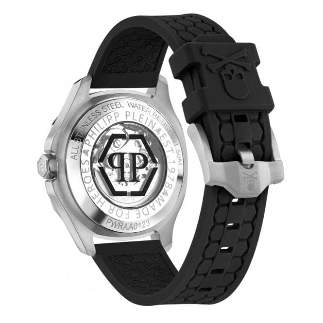 Gents Skeleton Spectre Silver Watch PWRAA0123Philipp PleinPWRAA0123