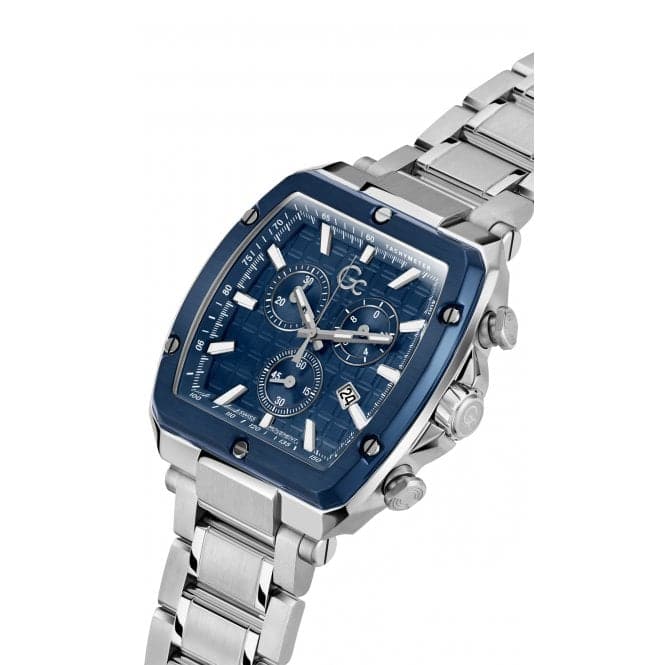 Gents Spirit Tonneau Silver Blue Watch Y83005G7MFGc WatchesY83005G7MF