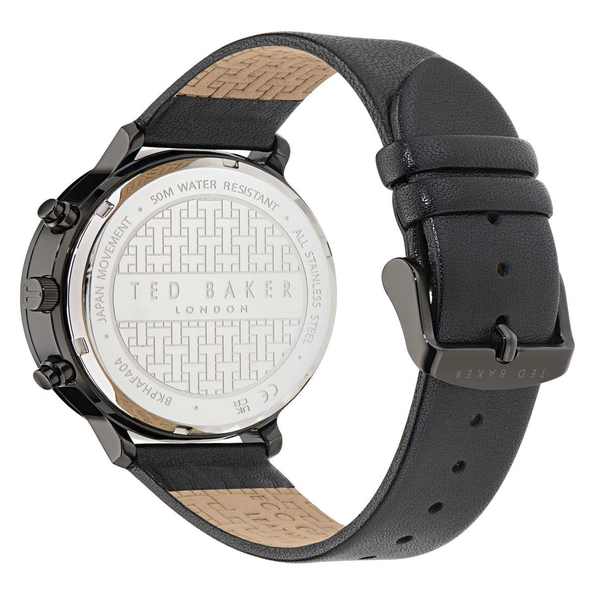 Gents Timeless Black Leather Watch BKPHAF404Ted Baker WatchesBKPHAF404