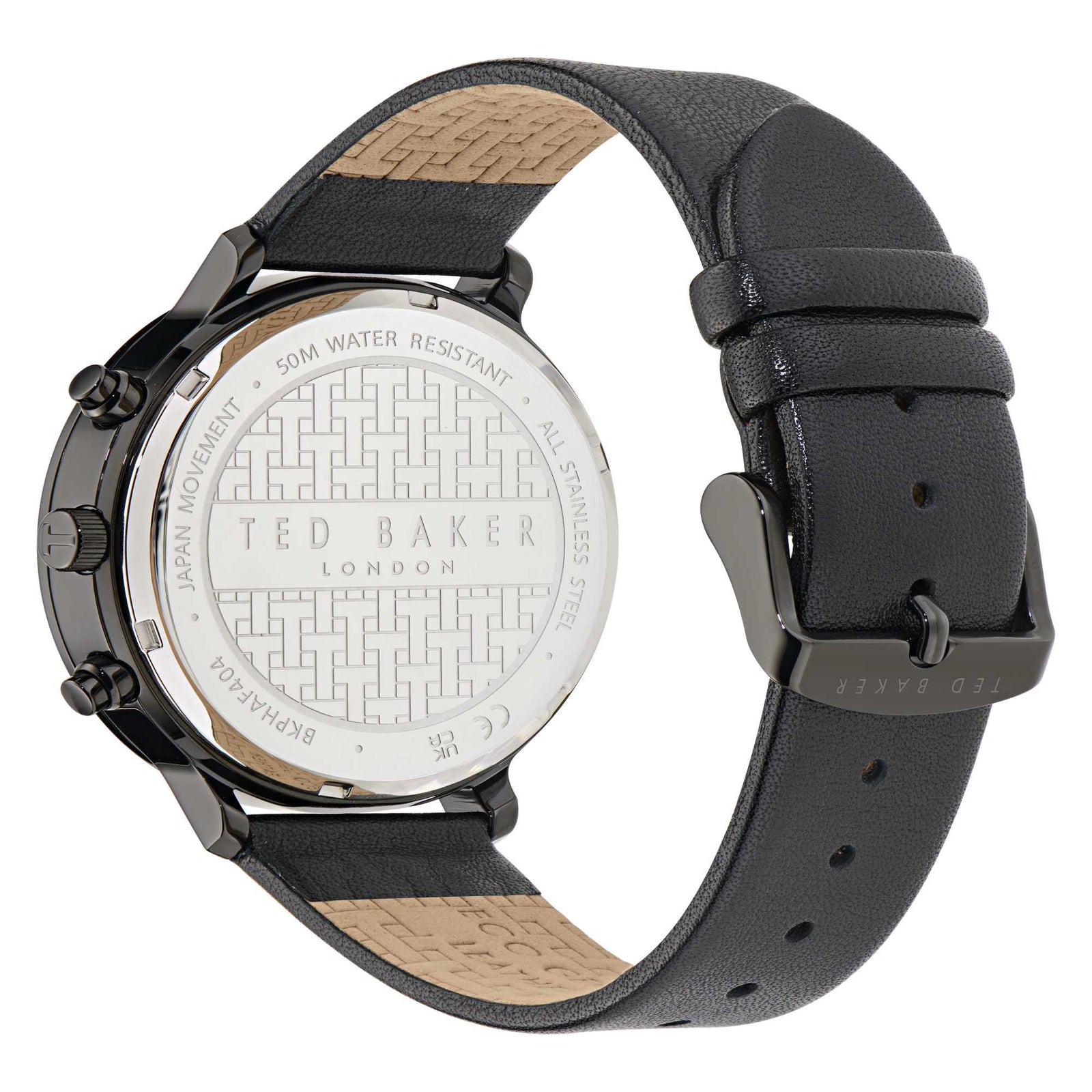 Gents Timeless Black Leather Watch BKPHAF404Ted Baker WatchesBKPHAF404