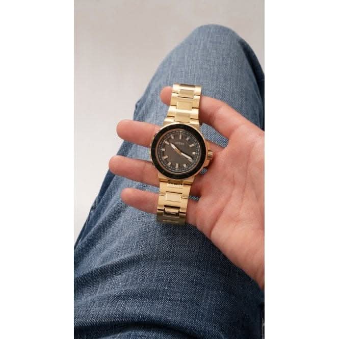 Gents Track Stainless Steel Gold Tone Watch GW0426G2Guess WatchesGW0426G2