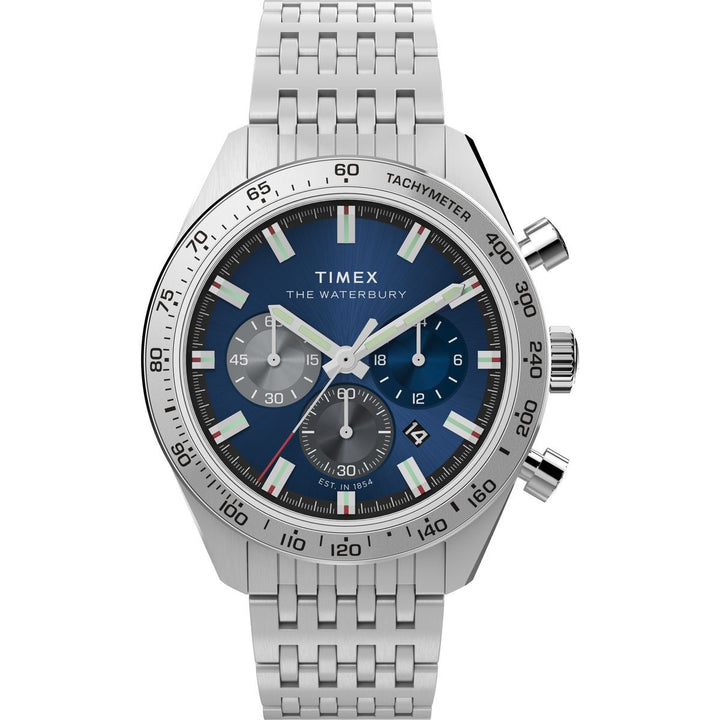 Gents Waterbury Traditional Stainless Steel Watch TW2Y18500Timex WatchesTW2Y18500