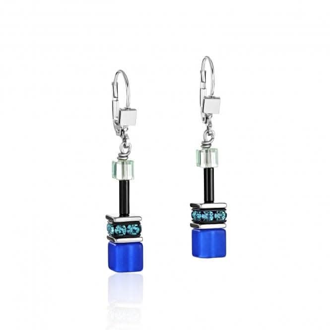 GeoCUBE® Blue-Green Earrings 2838/20-0705