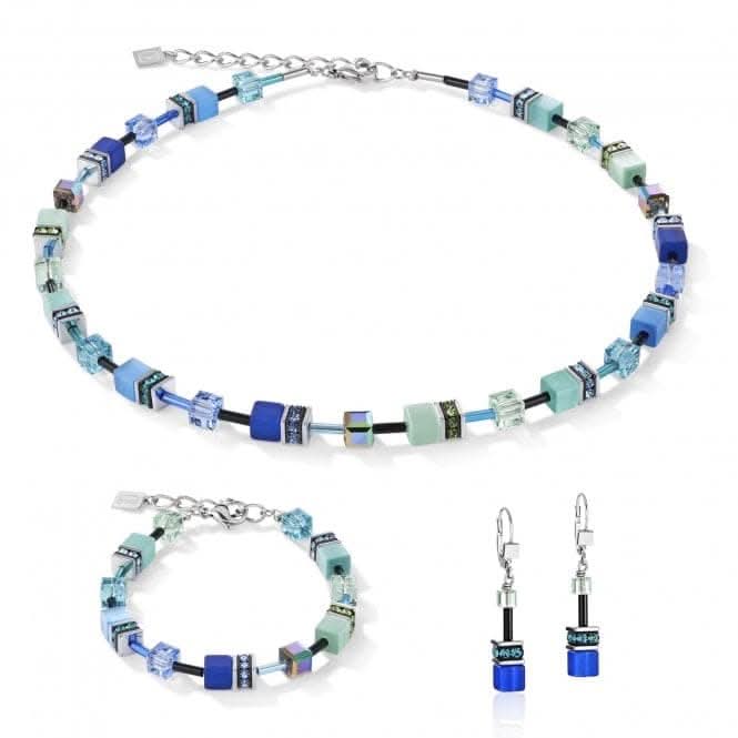 GeoCUBE® Blue - Green Earrings 2838/20 - 0705Coeur De Lion2838/20 - 0705