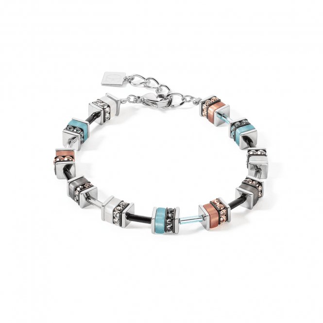 GeoCUBE® Classic Aqua - Brown Bracelet 4409/30 - 2011Coeur De Lion4409/30 - 2011