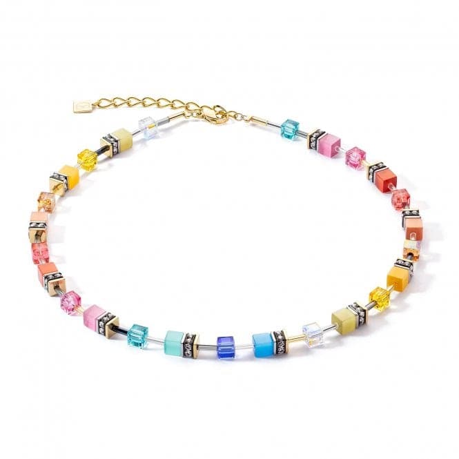 GeoCUBE® Iconic Classic Multicolour Gold Necklace 2838/10 - 1521Coeur De Lion2838/10 - 1521