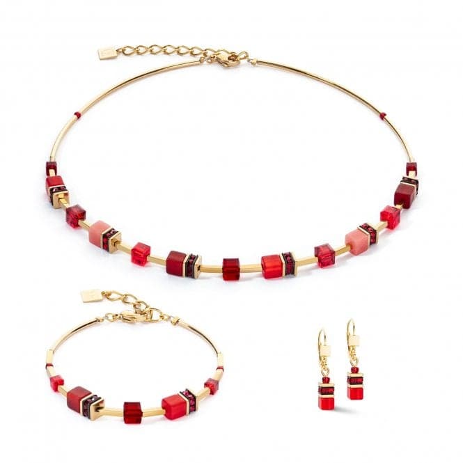 GeoCUBE® Iconic Lite Red Necklace 2800/10 - 0300Coeur De Lion2800/10 - 0300