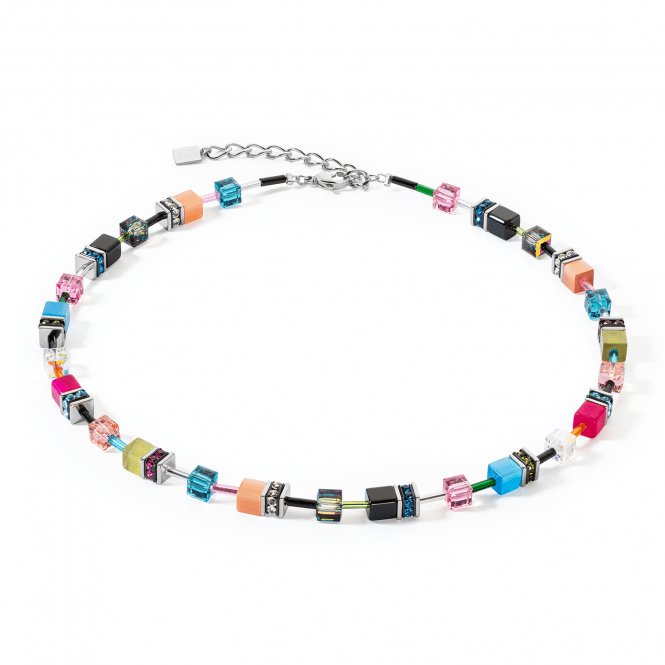 GeoCUBE® Iconic Multicolour Fancy Necklace 2838/10 - 1568Coeur De Lion2838/10 - 1568