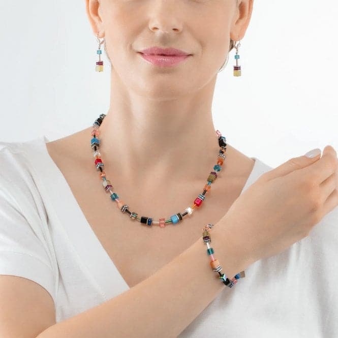 GeoCUBE® Iconic Multicolour Fancy Necklace 2838/10 - 1568Coeur De Lion2838/10 - 1568