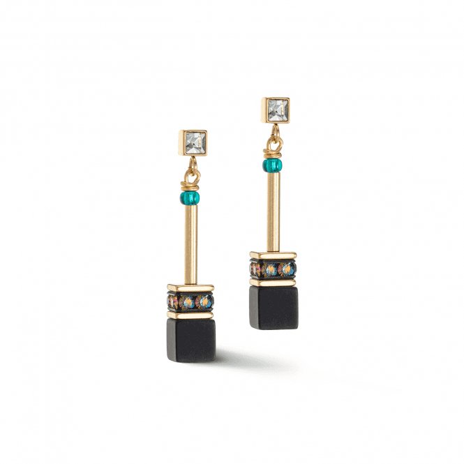 GeoCUBE® Iconic Nature Black Multicolour Chain Earrings 3035/21 - 1315Coeur De Lion3035/21 - 1315