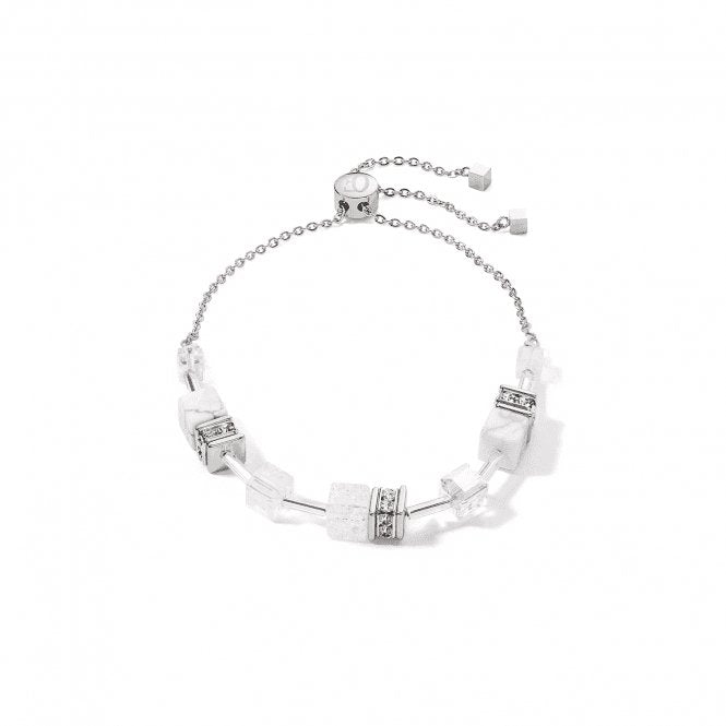 GeoCUBE® Iconic Nature White Chain Bracelet 3035/30 - 1400Coeur De Lion3035/30 - 1400