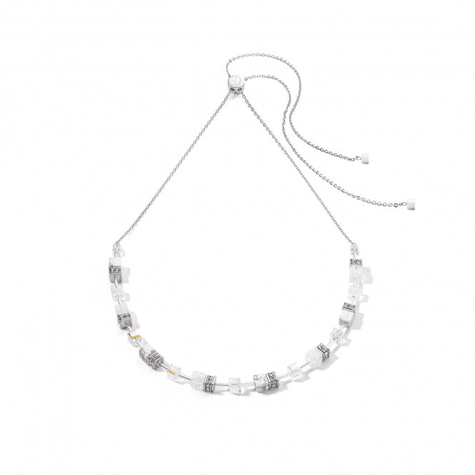 GeoCUBE® Iconic Nature White Chain Necklace 3035/10 - 1400Coeur De Lion3035/10 - 1400